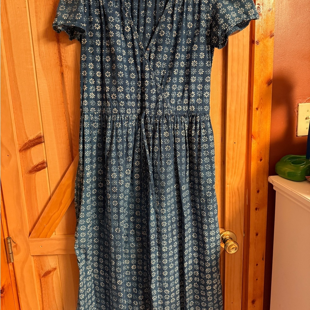 Christy Dawn Blue Floral Dress